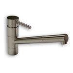 Pluie Angled Spout PLU/02/BS - Brushed Steel