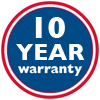 Warranty 10 year guarantee